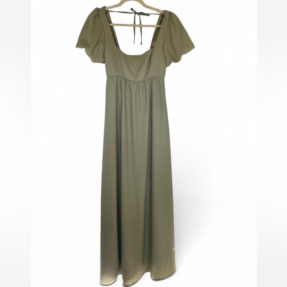 Show Me Your Mumu Nora Maxi Dress in Moss Green – Size M